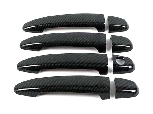 ATACDVDYEU Auto Außentür Griff Abdeckung Für L&exus Für GX470 J120 2002-2009 Einloch-Türgriffabdeckung Anti-Scratch-Schüsselschutz Kompatibel Mit(Carbon Fiber Pattern) von ATACDVDYEU