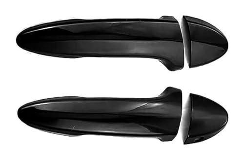 ATACDVDYEU Auto Außentür Griff Abdeckung Für L&exus IS250 IS300 XE20 2005-2013 Lochloser Türgriff Cup Pull Dekoratives Upgrade-Kit Schutz Anti-Scratch Kompatibel Mit(2 Doors Bright Black) von ATACDVDYEU