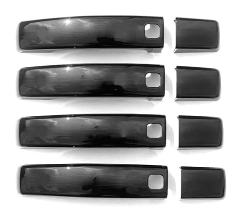 ATACDVDYEU Auto Außentür Griff Abdeckung Für Land Für Rover Für Freelander 2 Discovery 3/4 Türgriffabdeckung Anti-Kratzschutz(Glossy Black-4 Smart) von ATACDVDYEU