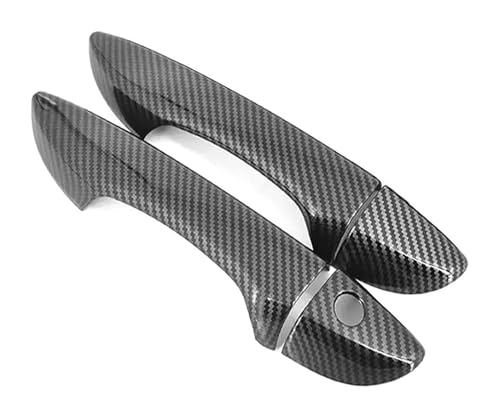 ATACDVDYEU Auto Außentür Griff Abdeckung Für Levin E180 2019-2022 LHD Einloch-Türgriffabdeckung Dekorativer Anti-Kratz-Zubehörschutz(2 Doors Carbon Fiber Pattern) von ATACDVDYEU