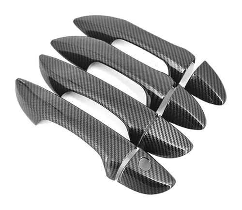 ATACDVDYEU Auto Außentür Griff Abdeckung Für Levin E180 2019-2022 RHD Einloch-Türgriffabdeckung Dekorativer Kratzschutz Zubehörschutz(Carbon Fiber Pattern) von ATACDVDYEU