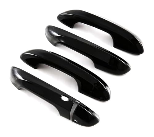 ATACDVDYEU Auto Außentür Griff Abdeckung Für MG5 2021-2024 Einzelloch 1-Smart Türgriff Dekoration Schüssel Anti-Scratch Modifikation Zubehör Schutz Kompatibel Mit(Bright Black) von ATACDVDYEU