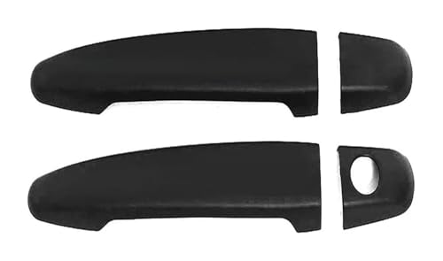 ATACDVDYEU Auto Außentür Griff Abdeckung Für Previa XR50 2007-2019 Einloch-Türgriffschutz Anti-Scratch-Film Schüsselzubehör Kompatibel Mit(2 Doors Matte Black) von ATACDVDYEU