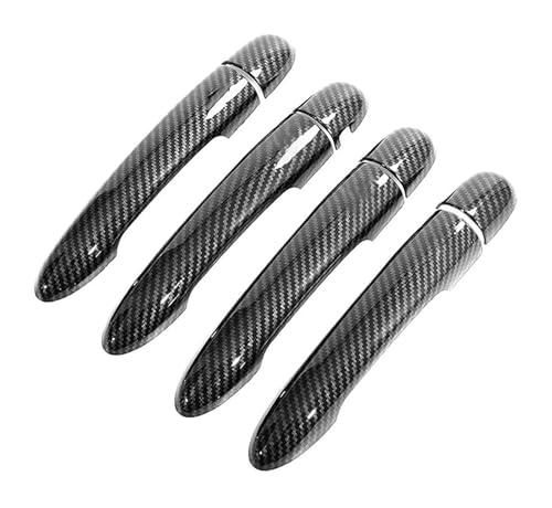 ATACDVDYEU Auto Außentür Griff Abdeckung Für Primera P12 2002-2008 Lochlose Türgriffabdeckung Dekoratives Anti-Kratz-Schutzzubehör(Carbon Fiber Pattern) von ATACDVDYEU