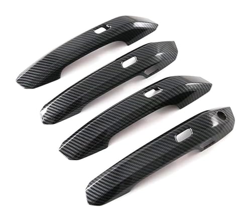 ATACDVDYEU Auto Außentür Griff Abdeckung Für Q5L 2018 Vollständige Abdeckung Türgriff Schüssel Dekoration Anti-Scratch Modifikation Zubehör Schutz(Carbon Fiber Pattern) von ATACDVDYEU