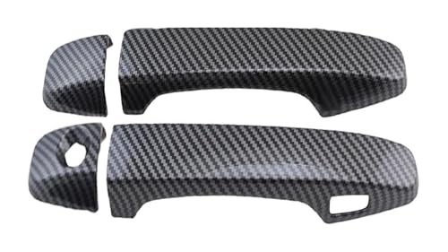 ATACDVDYEU Auto Außentür Griff Abdeckung Für Subaru Für Outback 2014-2021 Einzelloch 1-Smart Türgriffschale Anti-Scratch-Modifikationszubehörschutz Kompatibel Mit(2 Doors Carbon Fiber Pattern) von ATACDVDYEU