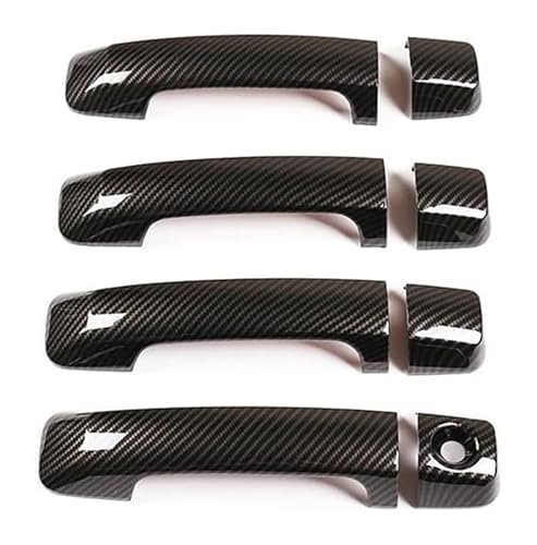 ATACDVDYEU Auto Außentür Griff Abdeckung Für Toyotaes Für Tundra Für Crew Für Max 2007-2016 ABS Polnisches Auto Außentürgriffabdeckung Verkleidungszubehör(Glossy Black) von ATACDVDYEU