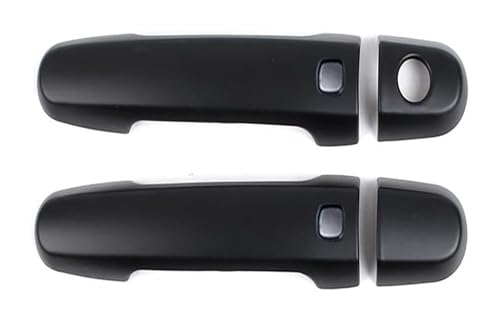 ATACDVDYEU Auto Außentür Griff Abdeckung Für Voltz E130 2002-2004 Einloch-Doppel-Smart-Türgriffabdeckung Außenverkleidung Anti-Kratzschutz(2 Doors Matte Black) von ATACDVDYEU