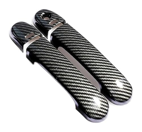 ATACDVDYEU Auto Außentür Griff Abdeckung Für Wingroad Y12 2006-2018 Einloch-Doppel-Smart-Türgriffabdeckung Kratzfester Dekorativer Schutz(2 Doors Carbon Fiber Pattern) von ATACDVDYEU