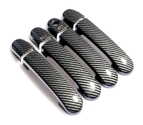 ATACDVDYEU Auto Außentür Griff Abdeckung Für Wingroad Y12 2006-2018 Einloch-Doppel-Smart-Türgriffabdeckung Kratzfester Dekorativer Schutz(Carbon Fiber Pattern) von ATACDVDYEU