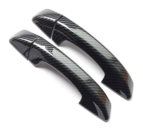 ATACDVDYEU Auto Außentür Griff Abdeckung Für p&assat 2011-2017 Chromverkleidung Türgriffabdeckung Dekorativer Kratzschutz(2 Doors Carbon Fiber Pattern) von ATACDVDYEU