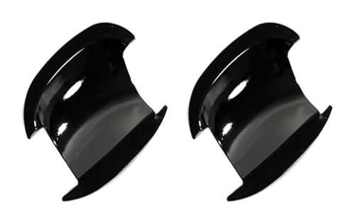 ATACDVDYEU Auto Außentür Griff Abdeckung Für p&assat 2011-2017 Chromverkleidung Türgriffabdeckung Dekorativer Kratzschutz(2 Small Door Bowls Bright Black) von ATACDVDYEU