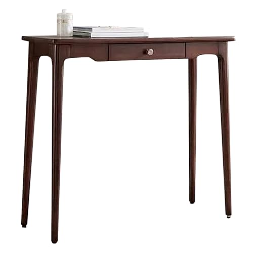 ATAPNLNMTZ Konsolentisch Flur mit Schublade, Schmale Eingangstisch für Wohnzimmer Oder Flur, Moderne Zen Konsole Mit Stauraum(Brown,39.3in/100cm) von ATAPNLNMTZ