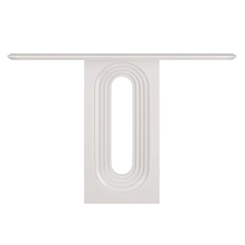 ATAPNLNMTZ Konsolentisch mit Stauraum für Eingangsbereich, Schmaler Flurtisch mit Ablage, Sofa Beistelltisch für Wohnzimmer oder Flur(White,47.2in/120cm) von ATAPNLNMTZ
