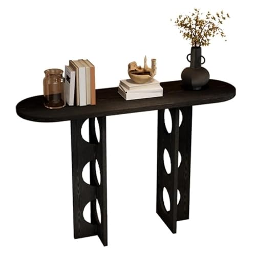 ATAPNLNMTZ Konsolentisch mit Stauraum für Flur oder Wohnzimmer, Schmaler Eingangsbereich Tisch Modern, Praktisches Möbel für Zuhause(Black,47.2in/120cm) von ATAPNLNMTZ