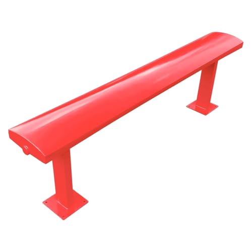ATAPNLNMTZ Metall Gartenbank für Mehrere Personen, Outdoor Parkbank Wetterfest, Schmiedeeiserne Bank für Garten, Terrasse Und Hof(Red,39.3in/100cm) von ATAPNLNMTZ