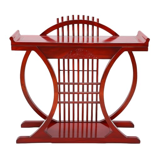 ATAPNLNMTZ Moderner Eingangstisch mit Stauraum, Schmaler Konsolentisch für Flur Oder Foyer, Langer Akzenttisch, Stabil und Platzsparend(Red,39.3in/100cm) von ATAPNLNMTZ