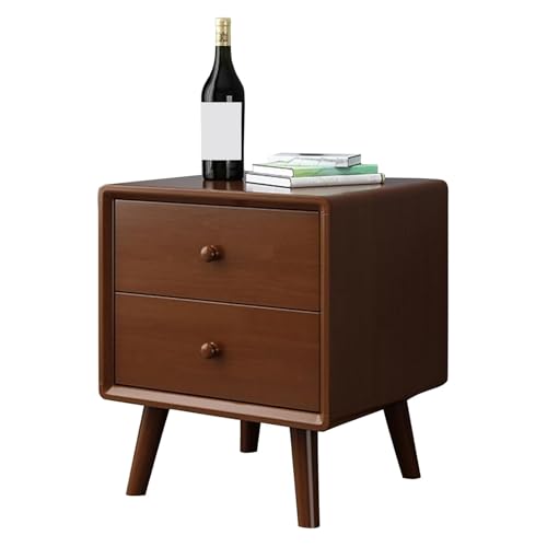 ATAPNLNMTZ Multifunktionaler Nachttisch mit Schublade, Vertikaler Nachtschrank für Schlafzimmer Und Wohnzimmer, Leicht zu Montierende Nachtkommode(Brown) von ATAPNLNMTZ