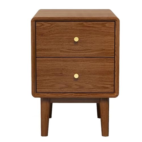 ATAPNLNMTZ Nachttisch mit Schubladen, Mid-Century Beistelltisch, Kleiner Couchtisch für Schlafzimmer oder Wohnzimmer(Brown,11.8in/30cm) von ATAPNLNMTZ