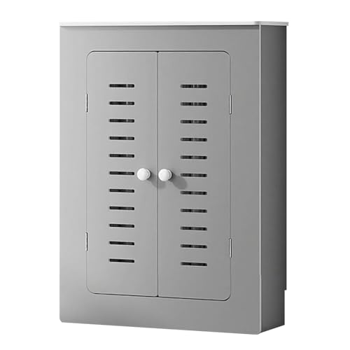 Moderner Heizkörperabdeckung mit 2 Türen, Dekorative Heizungsschrank für Wohnzimmer, Schlafzimmer, Flur Oder Badezimmer, Stilvolles Design und Praktische Nutzung(17.7x5.1x26.7in/45x13x68cm) von ATAPNLNMTZ