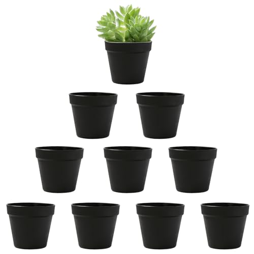 ATB-Foger 10 Stück 10CM Blumentöpfe Plastik Klein Bruchsichere Blumentöpfe aus Plastik Kunststoff Pflanztöpfe Rund für alle Hausgarten Blumen Sukkulenten Saatgut starten Töpfe ATB-Foger 10 Stück 10CM Blumentöpfe Plastik Klein Bruchsichere Blumentöpfe aus Plastik Kunststoff Pflanztöpfe Rund für alle Hausgarten Blumen Sukkulenten Saatgut starten Töpfe von ATB-Foger
