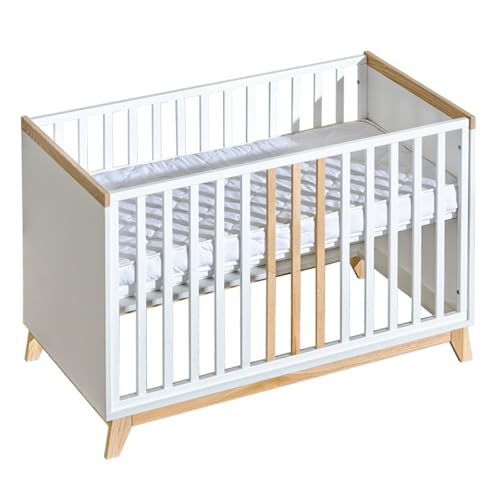 ATB Weiss Babybett Nordik 60x120 - Baby Bett Für Baby - Massivholz Bed 120x60 for Babys - Kinderbett Ab 3 Jahr - Weiß Crib 60 x 120 - Beyaz Bebek Yatagi - Komplett Beybi Cots Für Sleep ATB Weiss Babybett Nordik 60x120 - Baby Bett Für Baby - Massivholz Bed 120x60 for Babys - Kinderbett Ab 3 Jahr - Weiß Crib 60 x 120 - Beyaz Bebek Yatagi - Komplett Beybi Cots Für Sleep von ATB