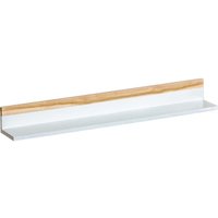 Weißes Wand-Bücherregal für Wohnzimmer oder Schlafzimmer - 102 cm Nordik von ATB