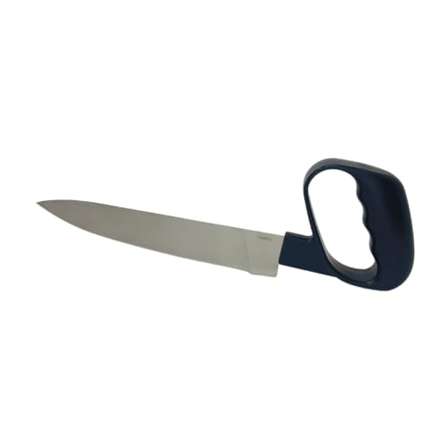 ATC Handels GmbH Ergonomische Messer REFLEX mit geschlossenem Griff und rostfreier Klinge - als Tranchiermesser oder Brotmesser Spülmaschinenfest bis 70°C (glatte Klinge) von ATC Handels GmbH