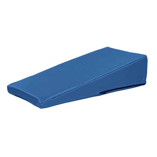 ATC Handels GmbH Lagerungskeil mit Kunstlederbezug und Ether-Schaum Füllung Größen - für den Hausgebrauch oder Massage (blau, 50x20x10/2 cm) von ATC Handels GmbH