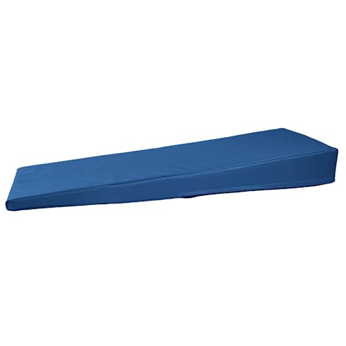 ATC Handels GmbH Lagerungskeil mit Kunstlederbezug und Ether-Schaum Füllung Größen - für den Hausgebrauch oder Massage (blau, 80x30x10/2 cm) von ATC Handels GmbH