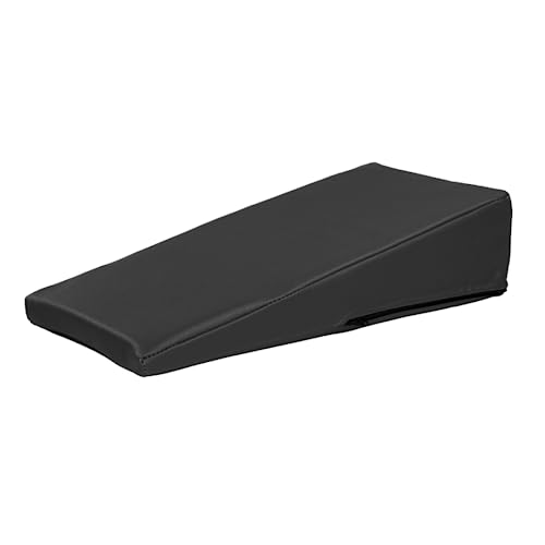 ATC Handels GmbH Lagerungskeil mit Kunstlederbezug und Ether-Schaum Füllung Größen - für den Hausgebrauch oder Massage (schwarz, 40x20x10/2 cm) von ATC Handels GmbH