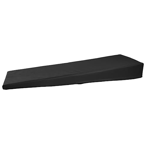ATC Handels GmbH Lagerungskeil mit Kunstlederbezug und Ether-Schaum Füllung Größen - für den Hausgebrauch oder Massage (schwarz, 80x30x10/2 cm) von ATC Handels GmbH