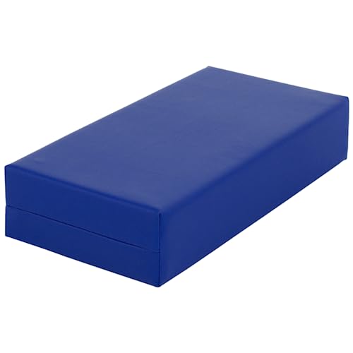 ATC Handels GmbH Stufen-Lagerungskissen 50 x 25 x 10cm aus qualitativem Ether-Schaum mit Kunstlederbezug, verstecktem Reißverschluss und Flächendesinfektionsmittel-Reinigungsmöglichkeit (blau) von ATC Handels GmbH