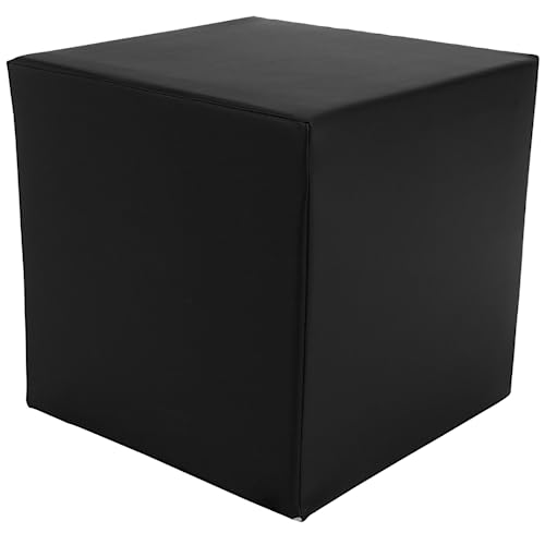 ATC Handels GmbH Stufen-Lagerungskissen mit Kunstlederbezug in 5 Maße: 30x30x30 cm - Bandscheibenhocker, Sitzhocker, Sitzwürfel, Kunstleder, Lendenstütze (schwarz) von ATC Handels GmbH