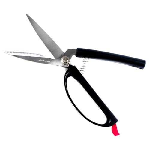 Easi-Grip® Selbstöffnende Küchenschere Ergonomische, rostfreie Schere mit Automatischer Feder, ideal bei schwachem Griff und zur leichten Handhabung beim Schneiden von Lebensmitteln & Verpackungen von ATC Handels GmbH