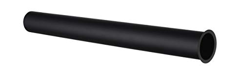 ATCO® Bördelrohr Tauchrohr Siphon Ablaufgarnitur gerades Rohr Abfluss Ablauf Waschbecken Messing schwarz 300 mm von ATCO