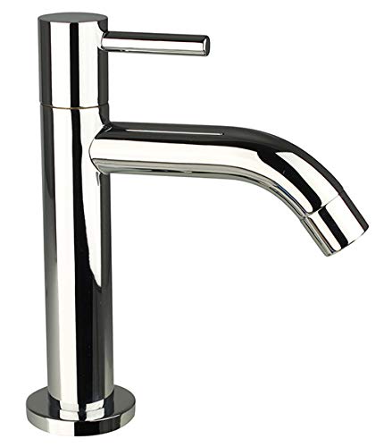 ATCO® STILO Kaltwasser Kaltwasserhahn Waschtischarmatur Kaltwasserarmatur Ventil Armatur Standventil Wasserhahn Waschtisch Einhebel Gäste-WC chrom von ATCO