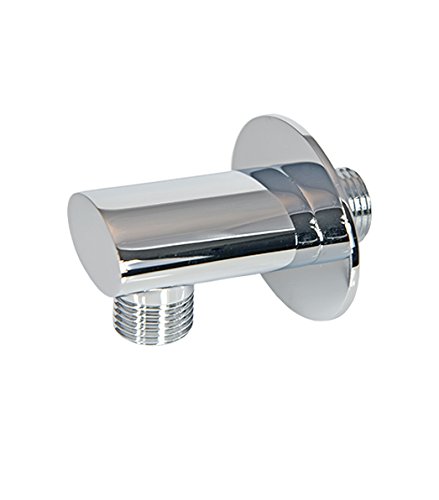 ATCO® Schlauchanschluss Design Wandbogen Wandanschlussbogen Wandanschluss Brauseschlauch Duschschlauch Schlauch Duschsysteme Dusche Bad oval Messing Chrom von ATCO