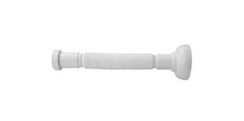 ATCO® Siphon flexibler Ablaufschlauch Ablaufgarnitur Spülengeruchsverschluss Spüle flexibel 1 1/2" x 40/50 mm PP weiß von ATCO