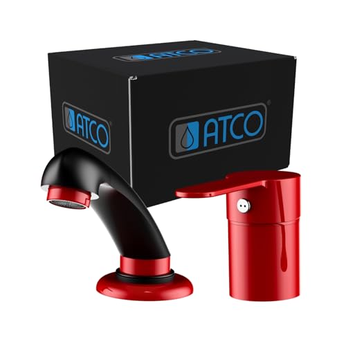 ATCO Friseurarmatur RONDO ND rot Waschtischarmatur Niederdruck Coiffeur Wasserhahn Waschbecken Armatur Handbrause Brause Rückwärtswaschbecken Friseur ATCO Friseurarmatur RONDO ND rot Waschtischarmatur Niederdruck Coiffeur Wasserhahn Waschbecken Armatur Handbrause Brause Rückwärtswaschbecken Friseur von ATCO