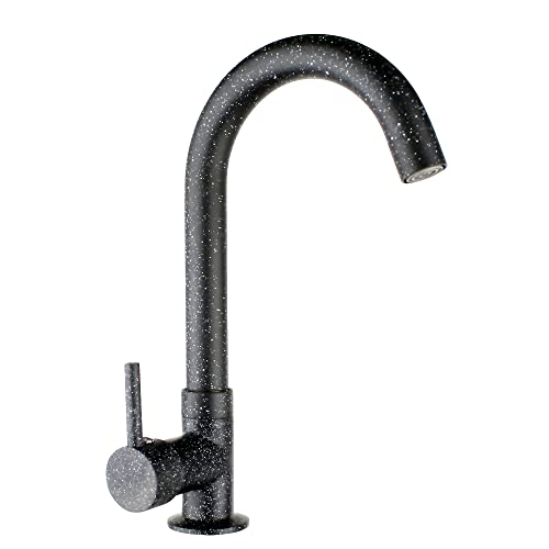 ATCO RONDO Granit-schwarz Kaltwasser Armatur Standventil Wasserhahn Waschtisch Einhebel Gäste-WC von ATCO
