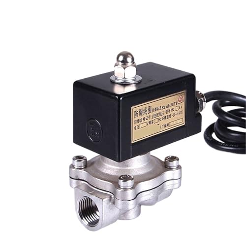 1/2 "3/4" 1 "normalerweise geschlossen IICT4 explosionsgeschütztes Magnetventil Edelstahl Erdgasventil Wasserventil 220 V 12 V(1/2",BSP_110VAC) von ATDJKVYH