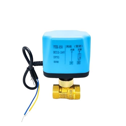 1/2 "messing Kugelhahn Zwei Draht Zwei Wege Normalerweise Geschlossen Normalerweise Offen 220V 24V 12V Schaltventil Wasserventil(12VDC_NO) von ATDJKVYH