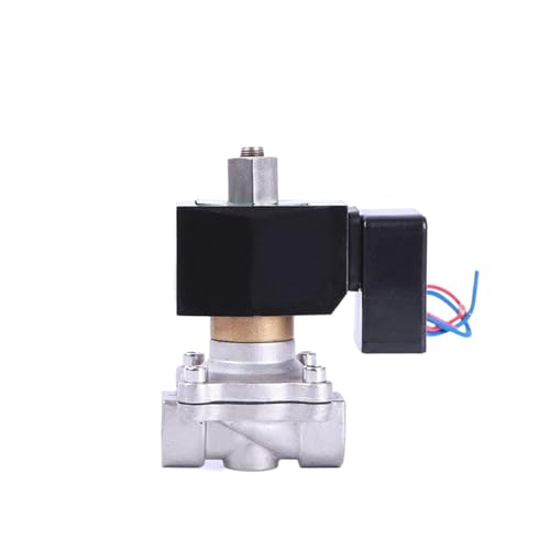 1/2 "normalerweise offenes wasserdichtes Magnetventil mit LED-Betriebsanzeige 24 V 12 V 220 V 110 V Edelstahl-Nicht-Magnetventil(G_120VAV_EPDM-SEAL) von ATDJKVYH