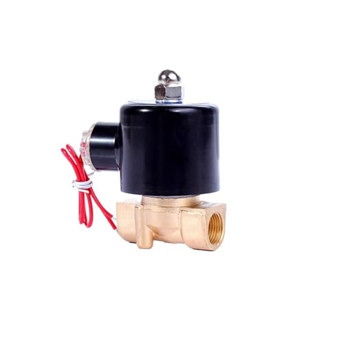 1/8 "1/4" 3/8 "messing Magnetventil 12V 24V 220V 110V Normal Geschlossen Magnetventil for Wasser Öl Luft(1/8",BSP_240VAC) von ATDJKVYH