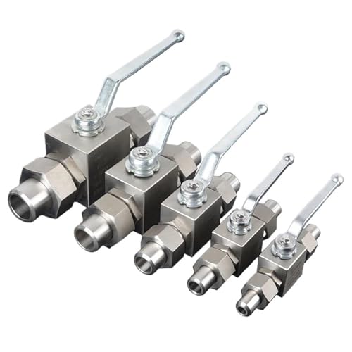 1 Stück Hochdruck-Schweißkugelhahn DN6-25 Edelstahl-Stumpfschweiß-Hydraulikkugelhahn, for Erdgaspipelines(DN10) von ATDJKVYH