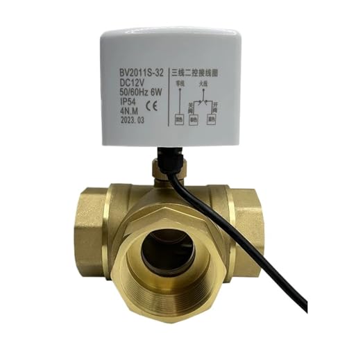 2" Zoll Dreiwege-Motorkugelhahn Big Tq 220 V 12 V 24 V 3-Draht 2-Steuerung Messingkugelhahn(24VAC_L TYPE) von ATDJKVYH