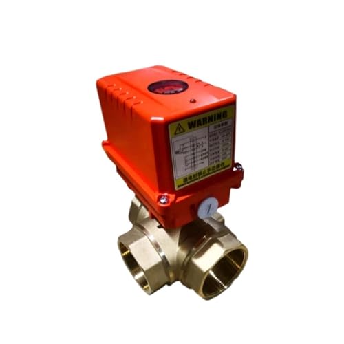 2 zoll 3 Weg Motorisierte Kugelhahn Kugelhahn Messing DN50 Kugelhahn Drei Linie Zwei Punkt Steuerung(12VDC_L TYPE) von ATDJKVYH