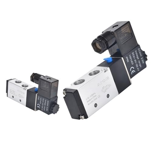 Pneumatisches Magnetventil, 5-Wege-2-Positionen-Luftmagnetventil 4V210-08 4V310-10 12V 24V 220V Pneumatisches Magnetventil(4V110-06,AC220V) von ATDJKVYH
