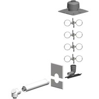 Atec Schacht-Set PolyTwin mit Verbind Kunstst. DN 60/100 - DN 80 von ATEC ABGAS-TECHNOLOGIE